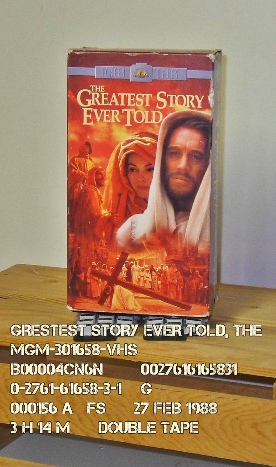 VHS - GREATEST STORY EVER TOLD, THE