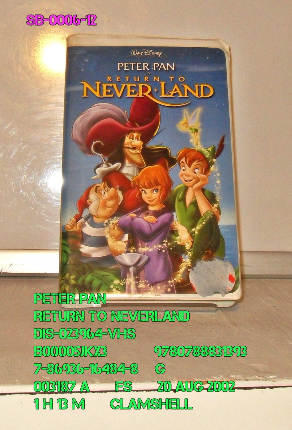 VHS - PETER PAN - RETURN TO NEVERLAND