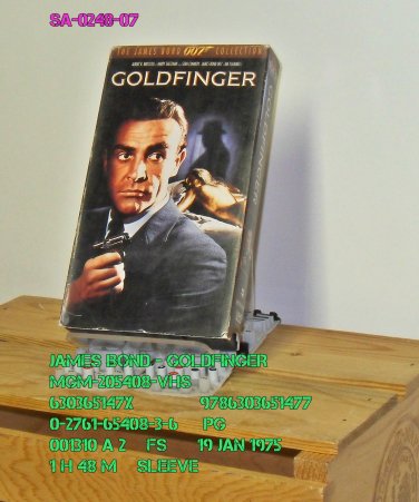 VHS - BOND - GOLDFINGER