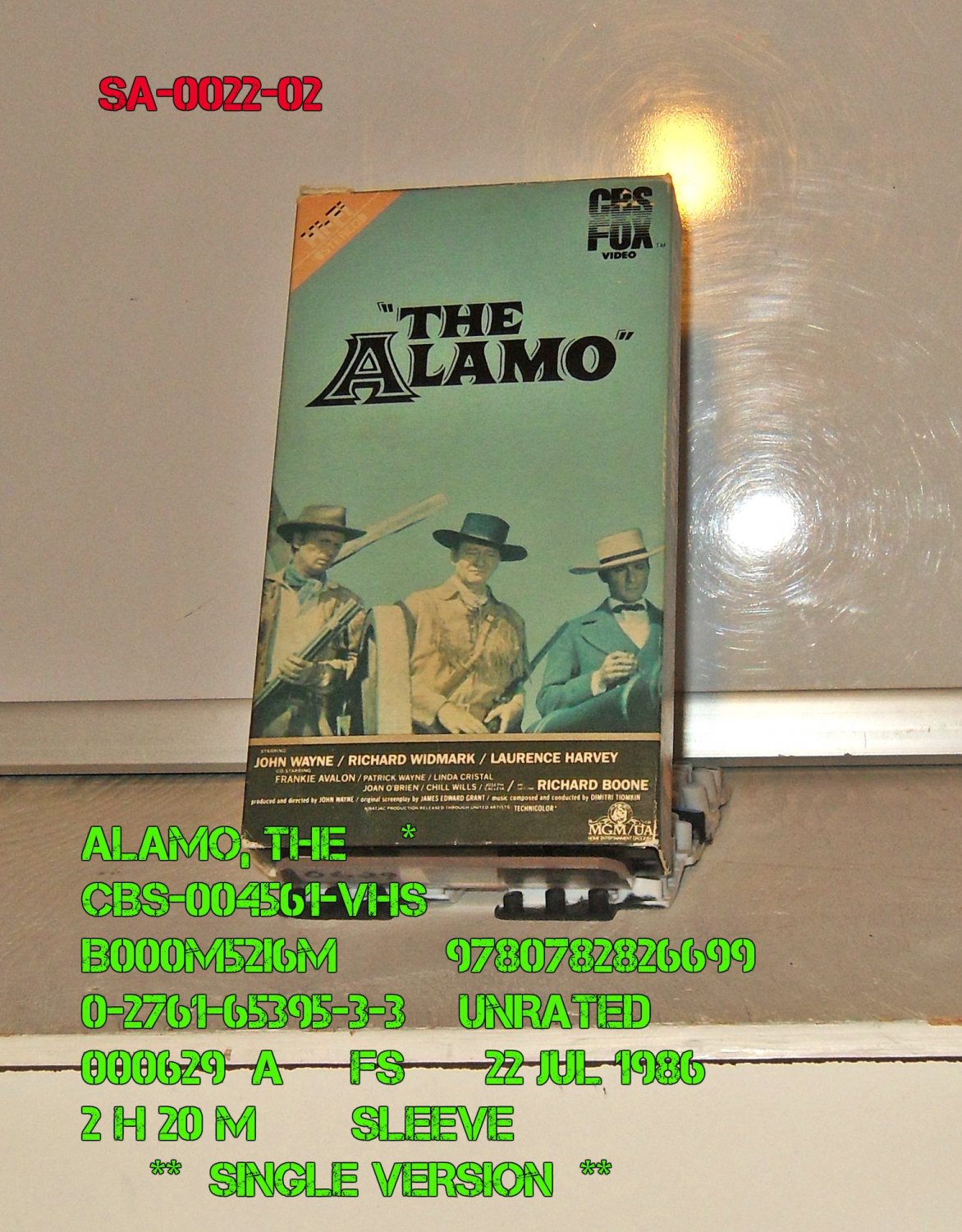 VHS - ALAMO, THE  *