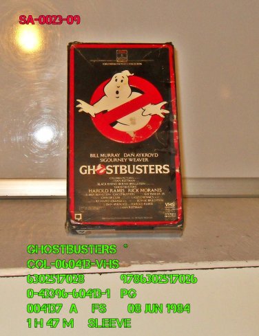 VHS - GHOSTBUSTER  *