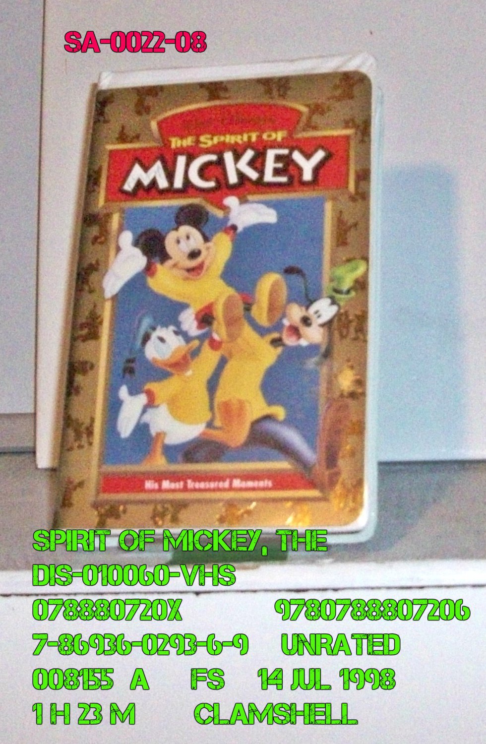 VHS - SPIRIT OF MICKEY, THE