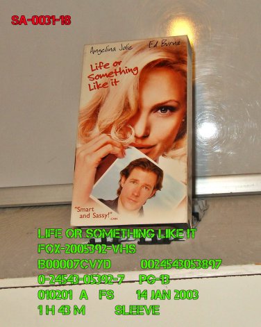 VHS - LIFE OR SOMETHING LIKE IT