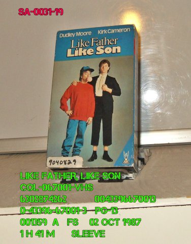 VHS - LIKE FATHER, LIKE SON