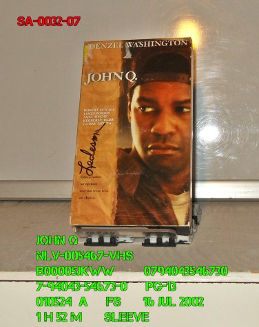 VHS - JOHN Q