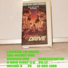 VHS - LICENSE TO DRIVE