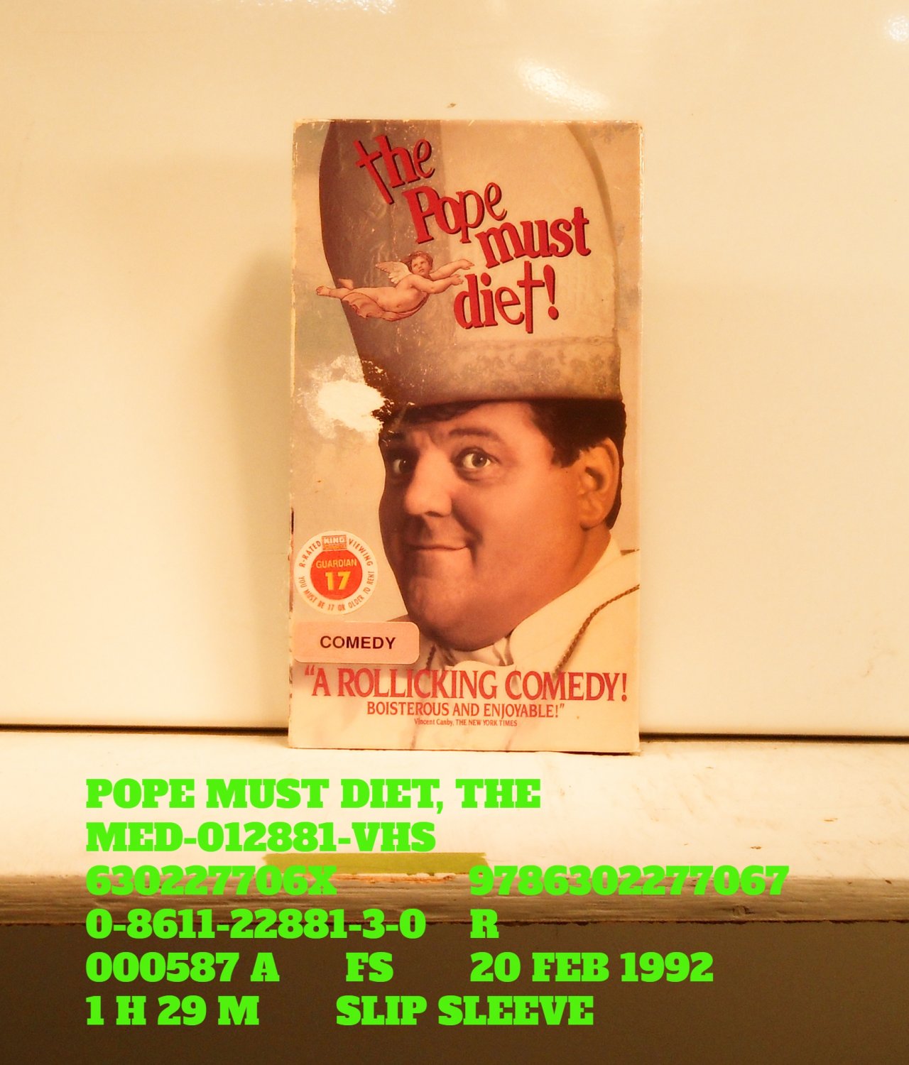 VHS - POPE MUST DIET, THE