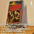 VHS - ALL QUITE ON THE WESTERN FRONT
