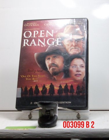 DVD - OPEN RANGE