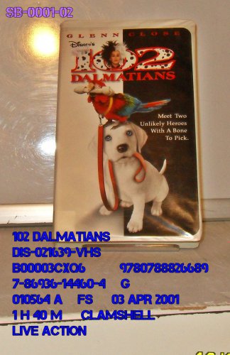 VHS - 102 DALMATIANS  L/A