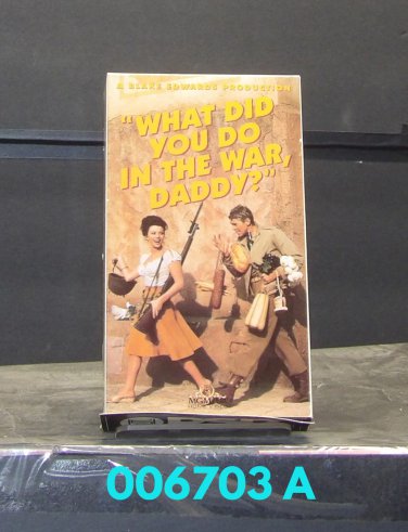 VHS - WHAT DID YOU DO IN THE WAR, DADDY ?