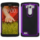 Heavy Duty Shock Proof Shockproof Rubber Impact Hard Case Cover For LG G3 - Purple
