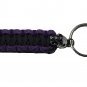 Purple and Black Key Ring with Skull