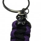 Purple and Black Key Ring with Skull Purple and Black Key Ring with Skull