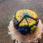 Miniature Easter Cake W/ Bunny Peeps & M&M's OOAK Handmade Only Two Of Its Kind