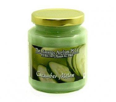 4 oz Cucumber Melon scented lotion candle in jar
