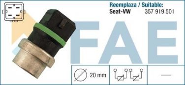 33650 temperature sensor SEAT SKODA VW 357919501 357919501B