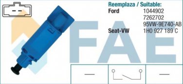 24773 stop light switch FORD Galaxy SEAT Arosa VW Golf Lupo Passat 1H0927189C