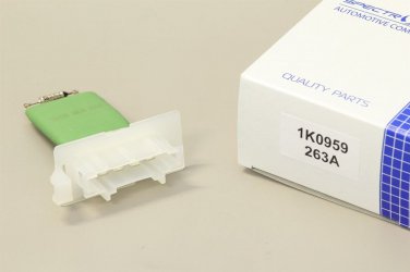 1K0959263A HEATER INTERIOR BLOWER FAN RESISTOR AUDI A3 Q3 SEAT SKODA SUPER B VW