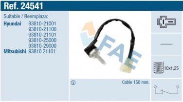 24541 stop light switch for Hyndai Accent Lantra Coupe 9381025000 9381029000