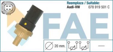 33781 temperature sensor for AUDI A3 A4 A6 TT SEAT VW GOLF PASSAT 078919501C