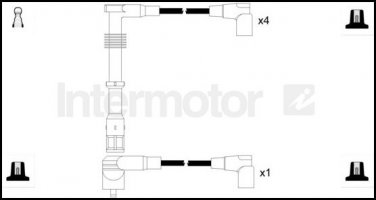 73702 ignition cable leads kit for AUDI 100 80 A6 2.0 ACE