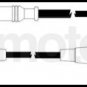 73767 ignition cable leads kit for MERCEDES W201 W463 S124 W124 W126 R107 R129