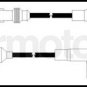 73643 ignition cable leads kit for VW GOLF III 1.8 ABS
