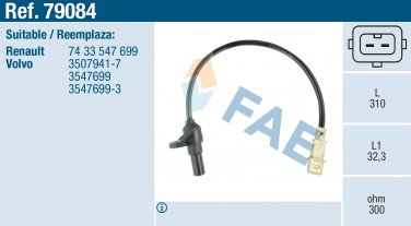 CRANKSHAFT POSITION SENSOR 79084 for Volvo 850 960 C70 S70 V70 3547699 3507941-7