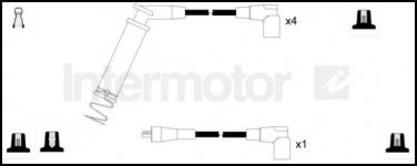 73313 ignition cable leads kit for OPEL COMBO CORSA A B VAUXHALL 1282044
