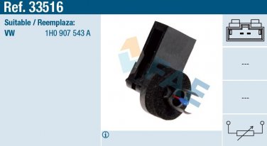 33516 temperature sensor for AUDI A3 A4 SEAT SKODA VW 1H0907543A