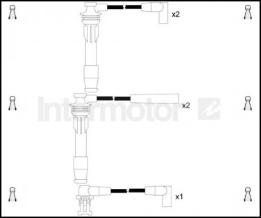 73304 ignition cable leads kit for RENAULT 19 CLIO F3P704 F3P722 F3R700