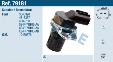 SPEED SENSOR 79181 for Ford C-Max Fiesta Focus Galaxy 3043998 5S4P7H103AA
