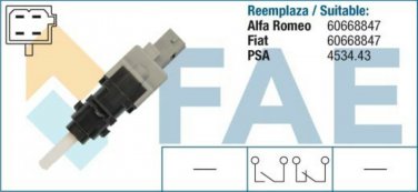 24415 stop light switch for CITROEN FIAT LANCIA PEUGEOT 453443 60668847