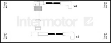 73700 ignition cable leads kit for OPEL ASTRA F 1.6 C16NZ