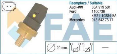 33784 temperature sensor for AUDI MERCEDES MITSUBISHI PORSCHE SEAT VW 06A919501