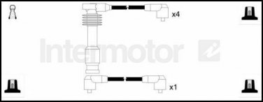 73789 ignition cable leads kit for OPEL KADETT 2.0 C20XE 20XE
