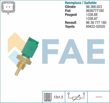 33705 temperature sensor for CITROEN FIAT LANCIA PEUGEOT RENAULT TOYOTA 133888
