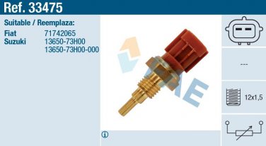 33475 temperature sensor for FIAT SUZUKI VITARA 71742065 1365073H00000 RED COLOR