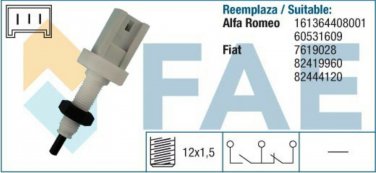 24380 stop light switch for ALFA ROMEO FIAT LANCIA 60531609 7619028