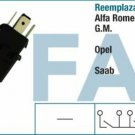 24510 stop light switch for ALFA ROMEO OPEL SAAB 60585583