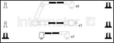 73684 ignition cable leads kit for CHEVROLET MATIZ DAEWOO TICO F8CV F8C