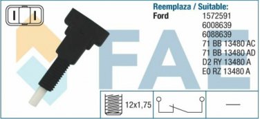 24160 stop light switch for FORD ESCORT ORION TRANSIT 71BB13480AC