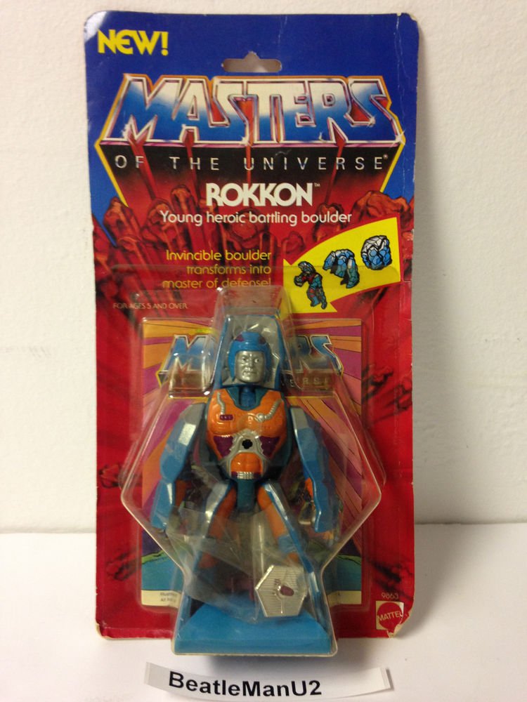 Vintage, Rokkon, He-Man, Masters of the Universe, carded, MOTU Sealed ...