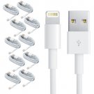 10X LOT NEW USB Data Sync Cable Cord Charger iPhone 6 5 5s 5c iOS 8