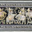 Beautiful Kalaga Burmese Tapestry Rug Thailand Textile 56" x 29" "SEPY DOBRONYI'