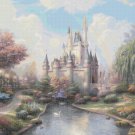 Cinderella castle inspirated to Kinkade Cross Stitch Pattern Pdf 496 * 370 stitches E547