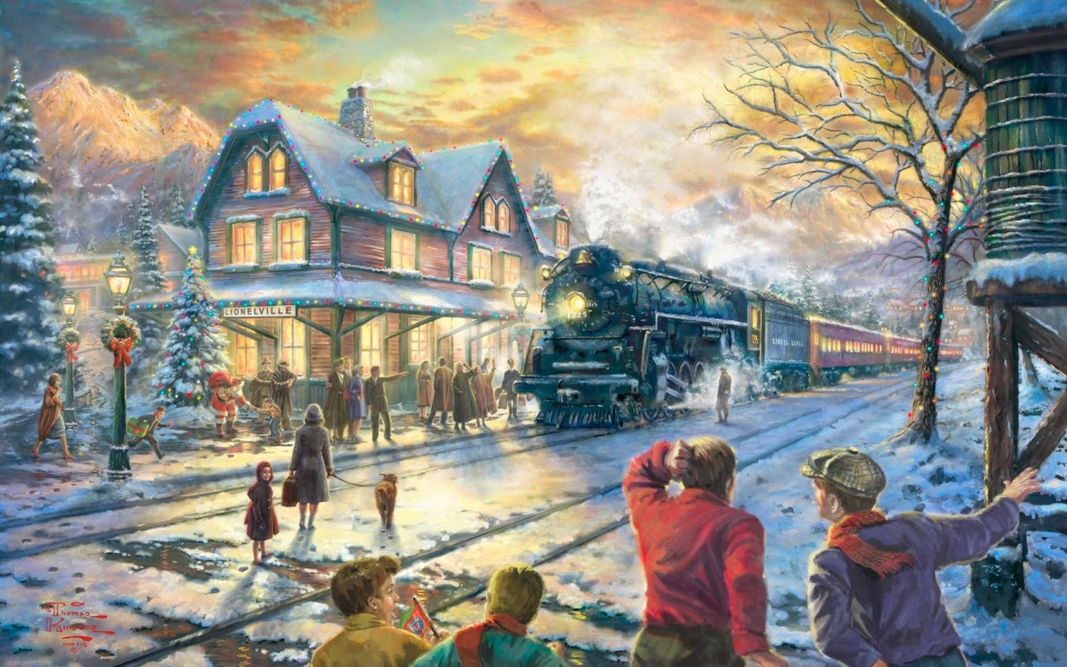 All Aboard for Christmas inspirated to Kink@de Cross Stitch Pattern Pdf 496 * 310 stitches E456