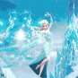counted cross stitch pattern Elsa and the castle frozen 496*360 stitches E106
