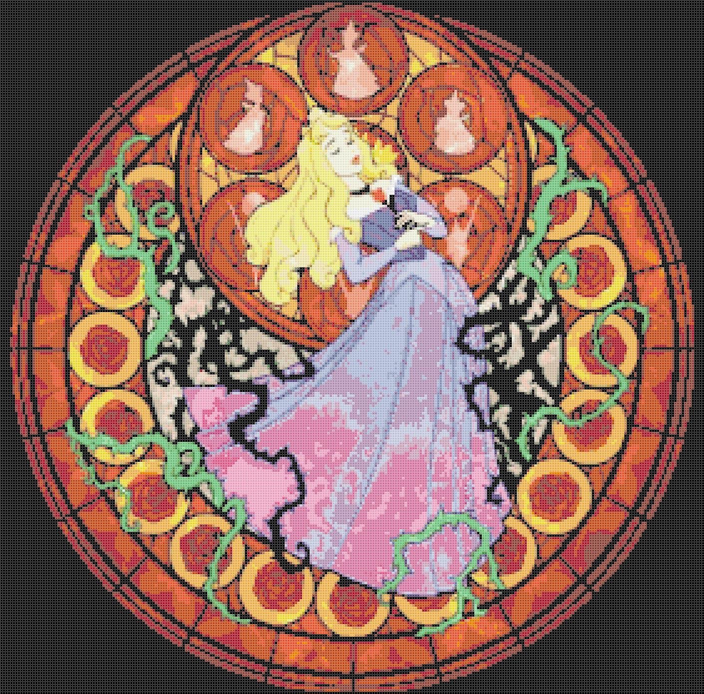 sleeping beauty stained glass